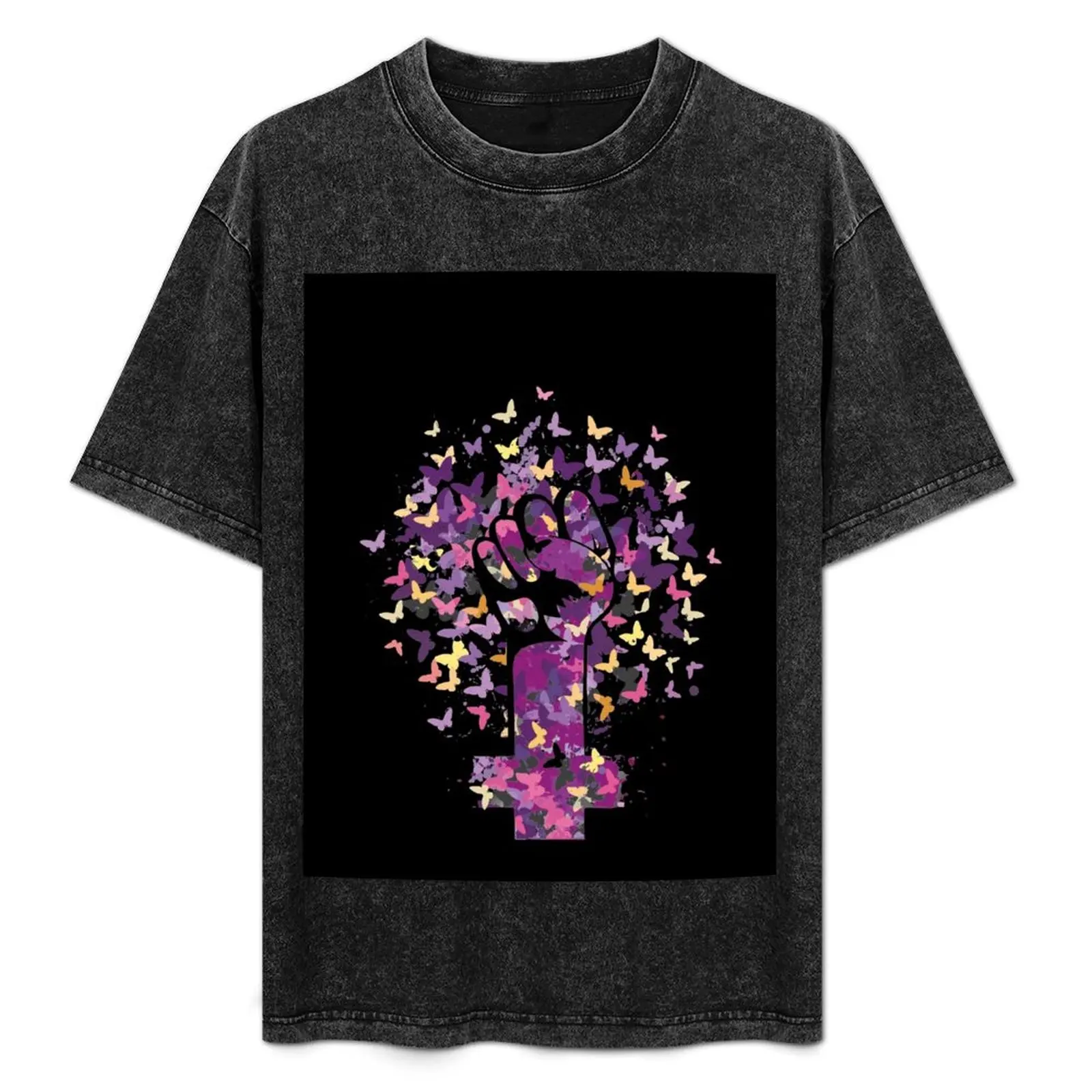

Fem Power support Feminism T-Shirt Casual Breathable Short Sleeve Top