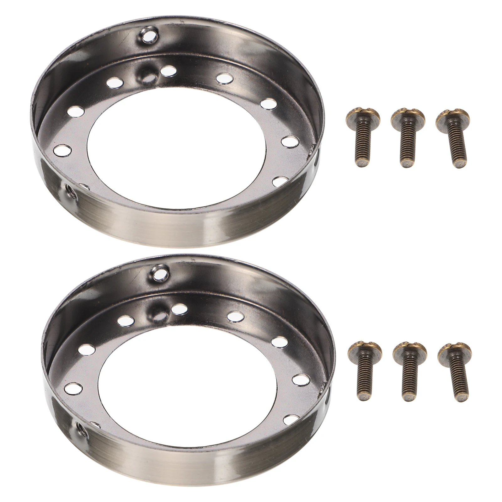 

2pcs Metal Lamp Ring Accessories Lampshade Fixture Parts Ceiling Stand Iron Finish Durable Replacement Ring