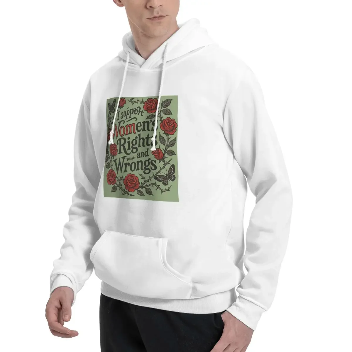 I Support Womens Rights And Wrongs Hoodies Men's Women Casual Pullover Sweatshirts Hip Hop Long Sleeve Hooded Autumn Winter