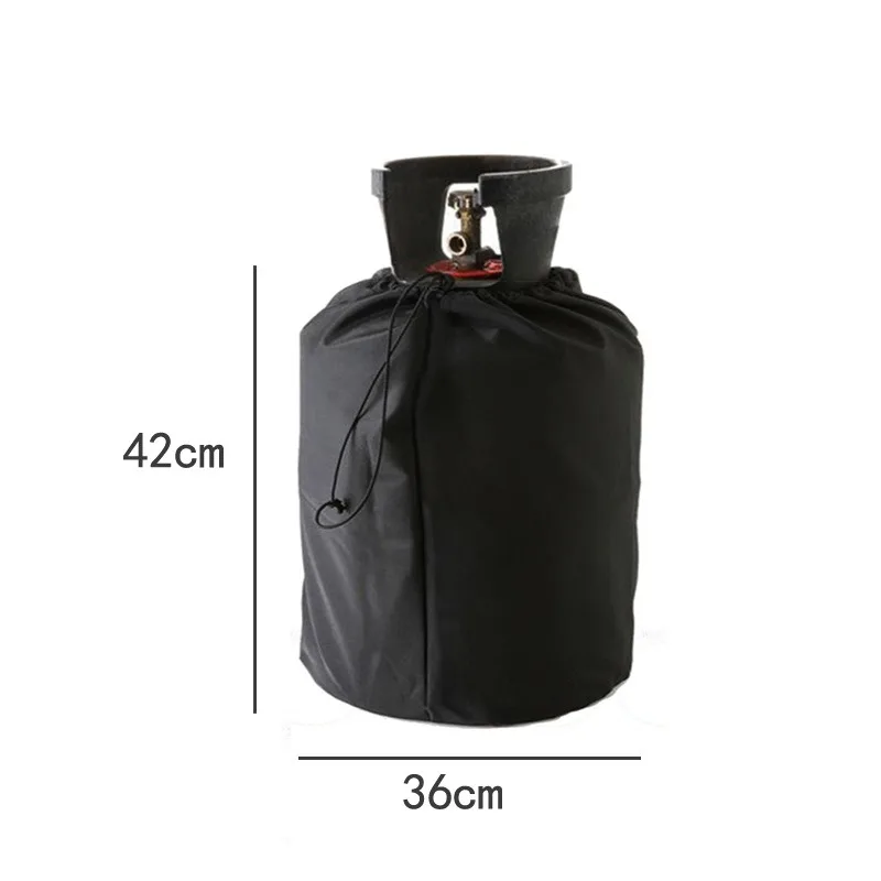 Outdoor small propane tank cover 210D Oxford cloth gas tank cover Waterproof sunscreen dust cover size: 36x42cm