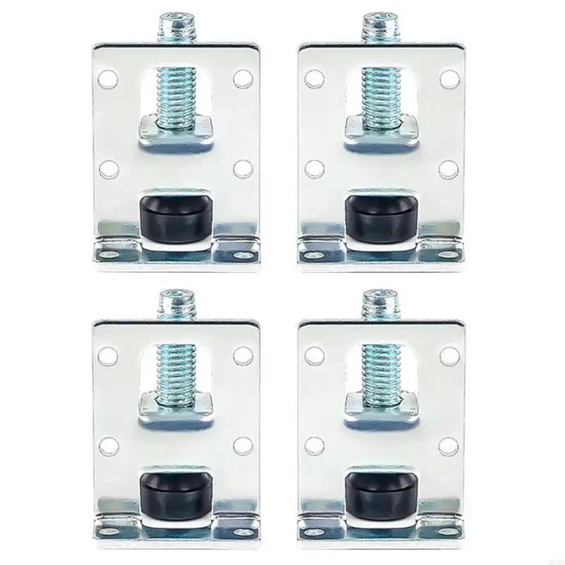 

4 Pcs Heavy Duty Adjustable Furniture Leveler Legs Cold Rolled Steel Leveling Feet for Wardrobe, Sofa, Cabinet, Table