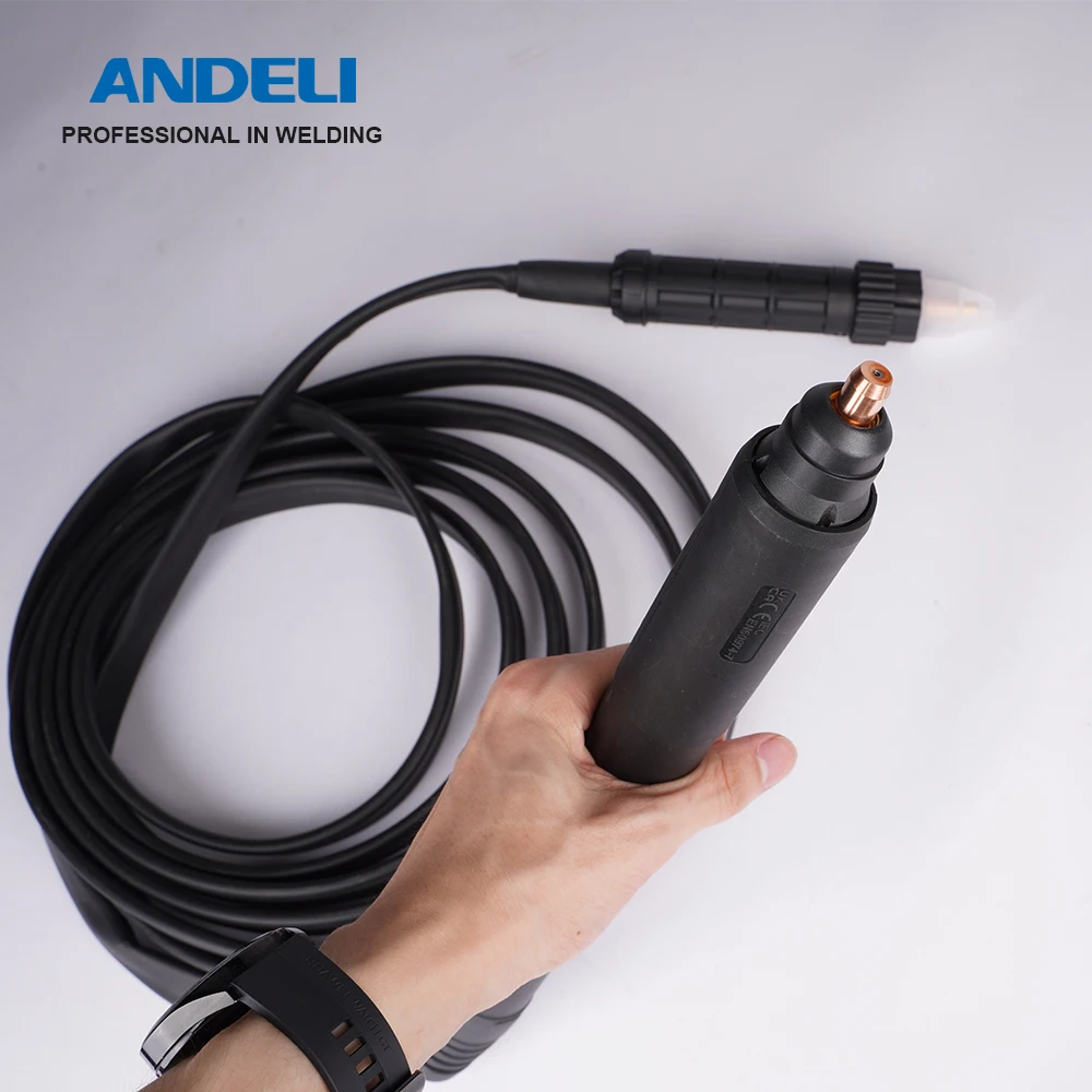 Imagem -05 - Andeli-tocha de Corte de Plasma Punho Preto Reto Adaptador para Cortador de Plasma Cnc Corte de Contato sem hf 6m Ipt60