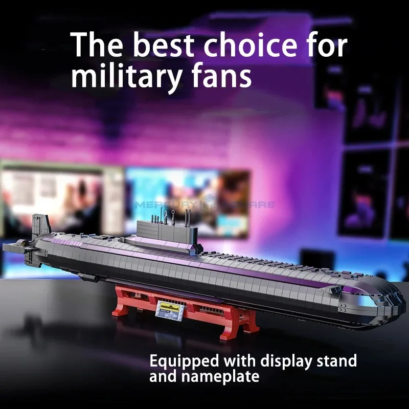 4474PCS Tipo Militare 941 Nave Submarine Nucleare Building Blocks, Edifici Pesanti Marini Modello di Montaggio Kit Set Regalo per Bambini Adulti