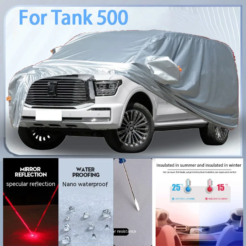 

For Tank 500 Full Car cover with UV protection and Winter Insulation roles,Rainproof,Snowproof Ati-frost properties.