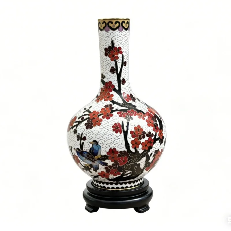 7-Inch celestial ball bottle copper tire filigree enamel living room Bogu frame ornament, home ornament