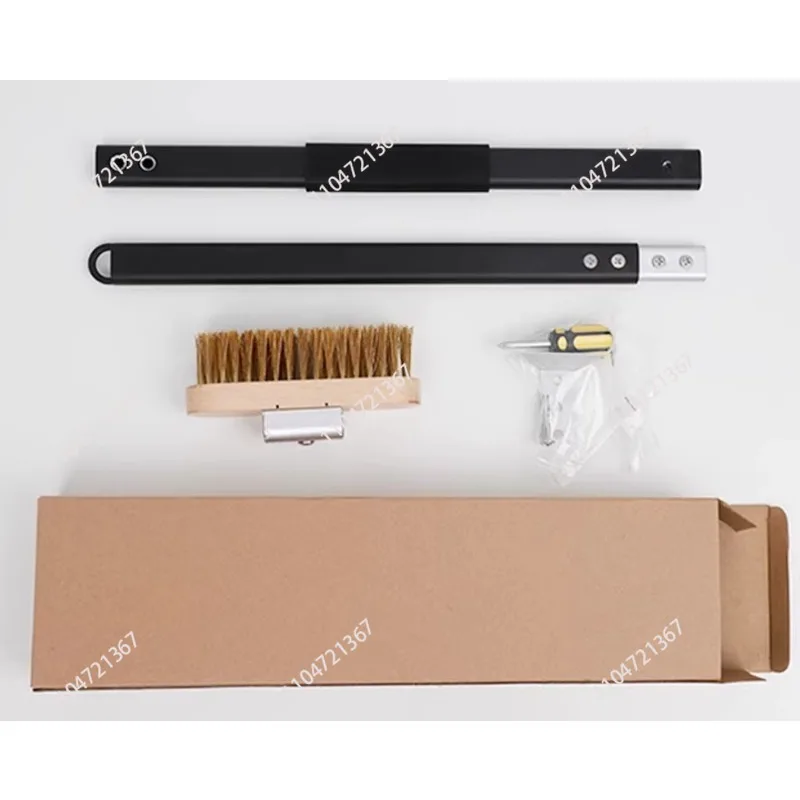 

Suitable for 40/80cm professional pizza ovens, copper brush head, stainless steel scraper, grill cleaning brush