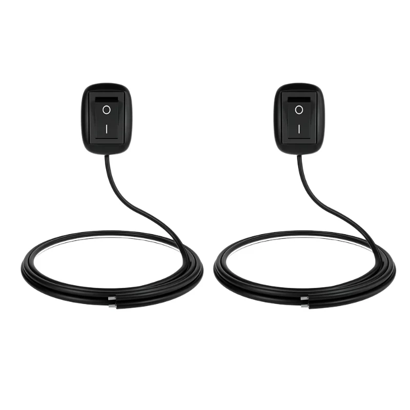 Universeller Ausschalter mit Kabel, 60 cm, Auto-Knopfschalter, DC 12 V/24 V, Batterie-Trennschalter für Nebelscheinwerfer, Neonlichter