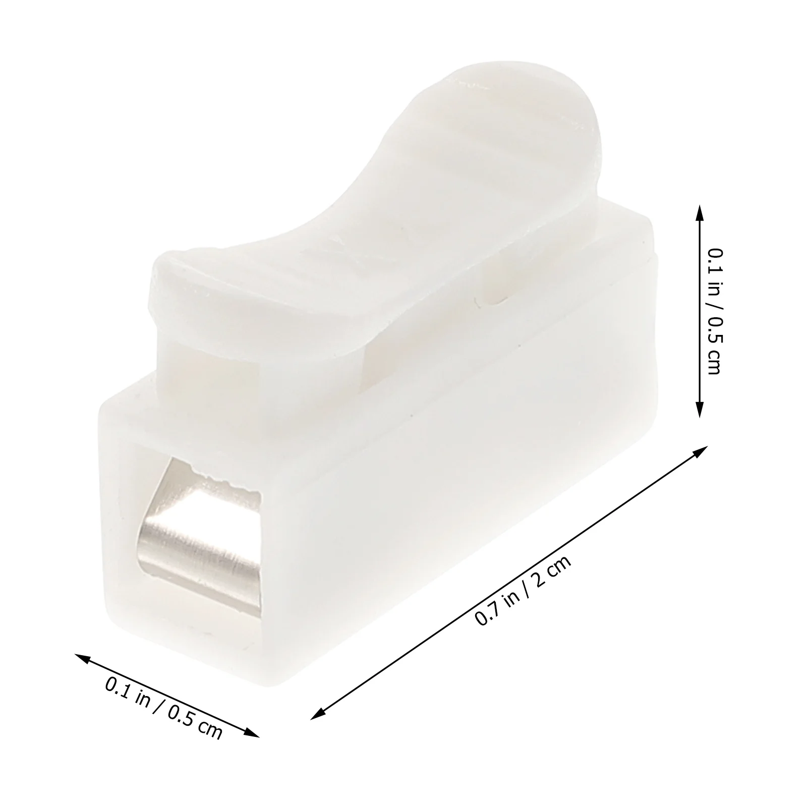 

100Pcs Spring Terminal Block Wire Connectors Push Type Quick Connection Terminal Tool-Free Electrical Cable Connector for Motors