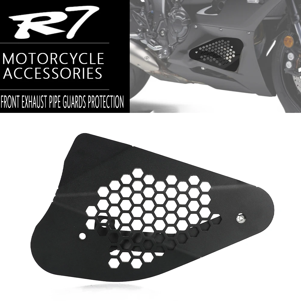 For Yamaha YZF R7 y2f 2021-2025 2021 2022 2023 2024 2025 Motorcycle Muffler Exhaust Pipe Heat Shield Guard Anti-scalding Cover