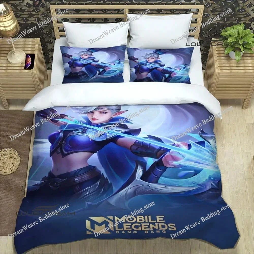 Mobile Legends Bang Bang Bedding Sets Exquisite Bed Supplies Set Duvet Cover Bed Comforter Set Bedding Set Luxury Birthday Gift9