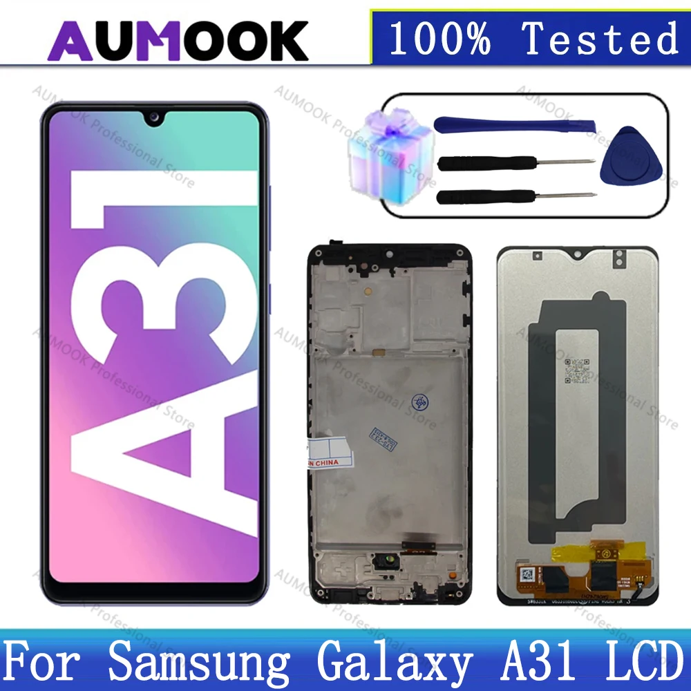 NEW OLED Display For Samsung Galaxy A31 LCD Display Touch Screen Digitizer Assembly With Frame LCD for Samsung A31 A315 Display