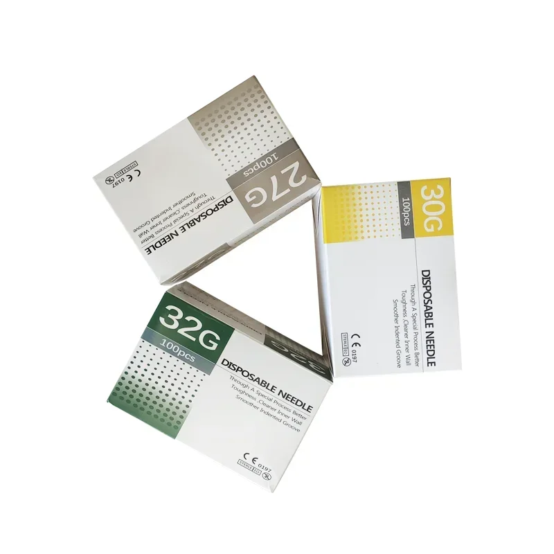 High Quality Sterile Syringe Accessories Painless Small Needle 25G 27G 32G 31G 30G 34G 4mm 13mm 2.5 Disposable Stainless Steel