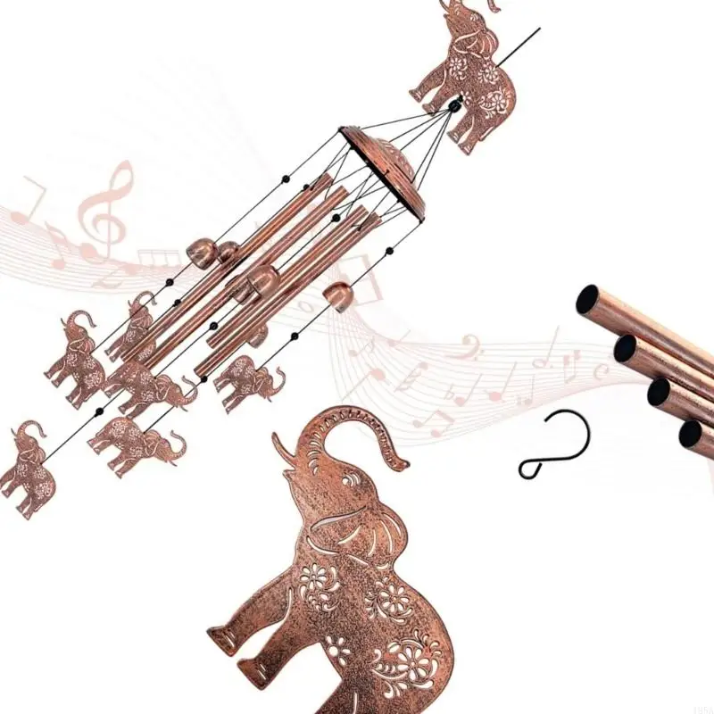 Melodious Iron Wind Toll 34 Inches Producing Clear Pitches for Rest 