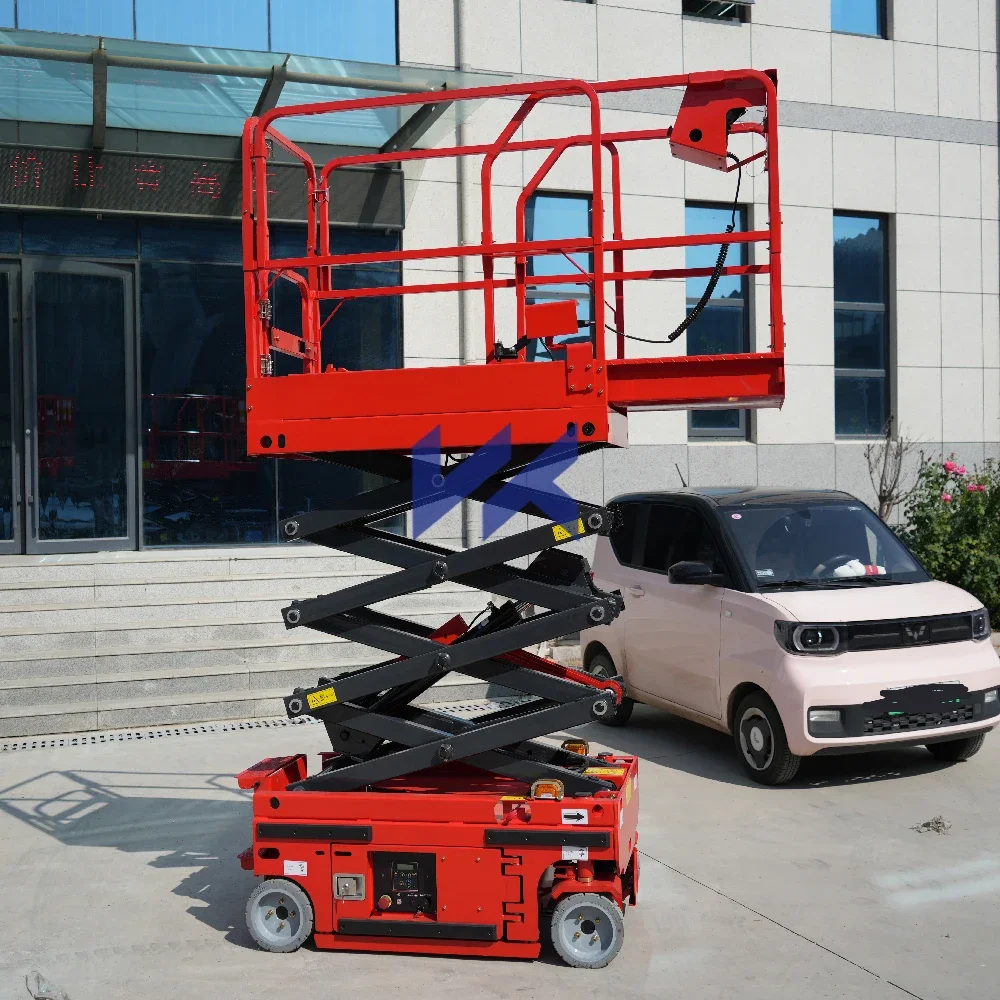 Plataforma de elevación 4.5M Ascensor de andamio eléctrico plegable Plataforma de elevación eléctrica