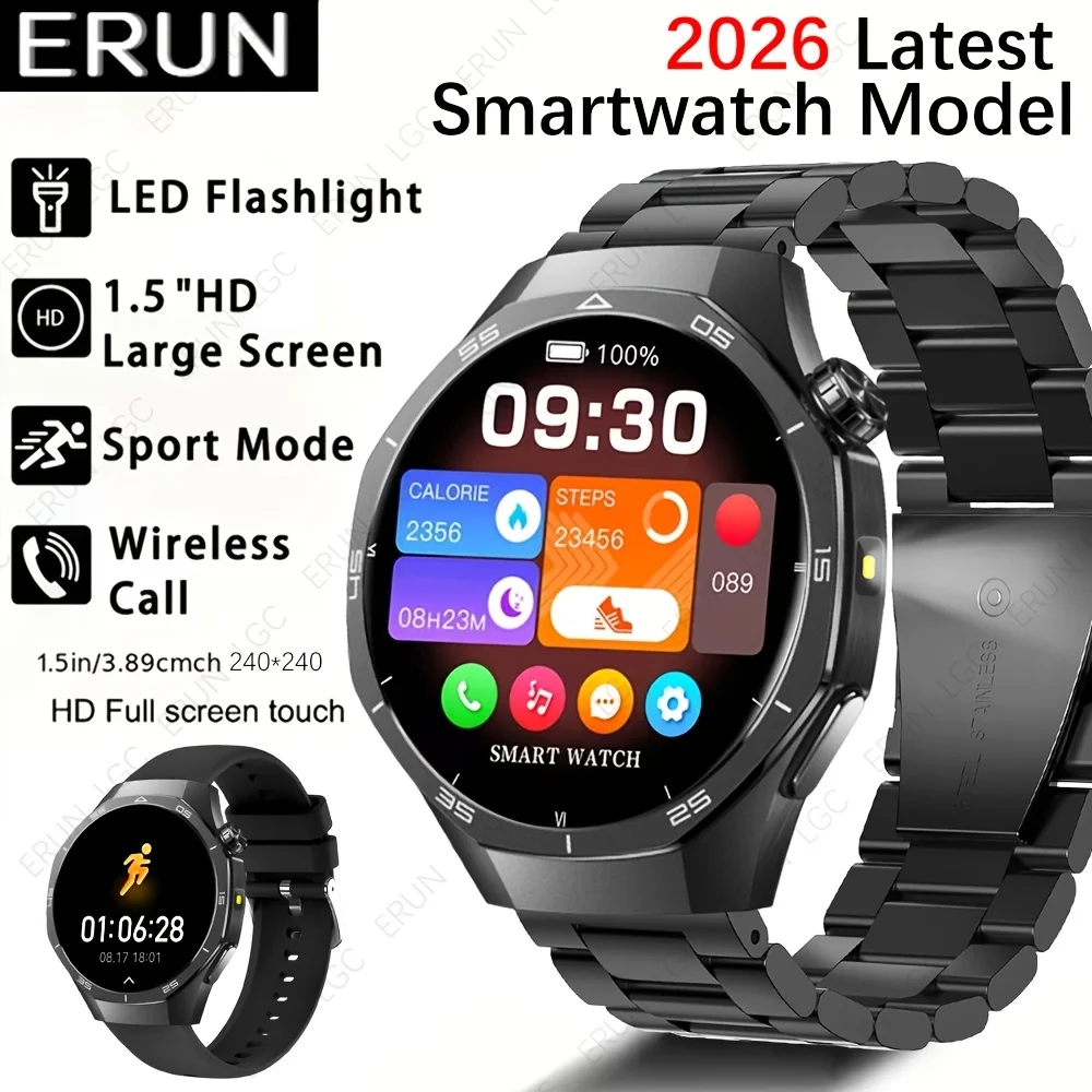 

New Smart Watch, Suitable for Both Men And Women, Wireless Calls/Text Messages/Multiple Sports Modes/Remote Camera Control