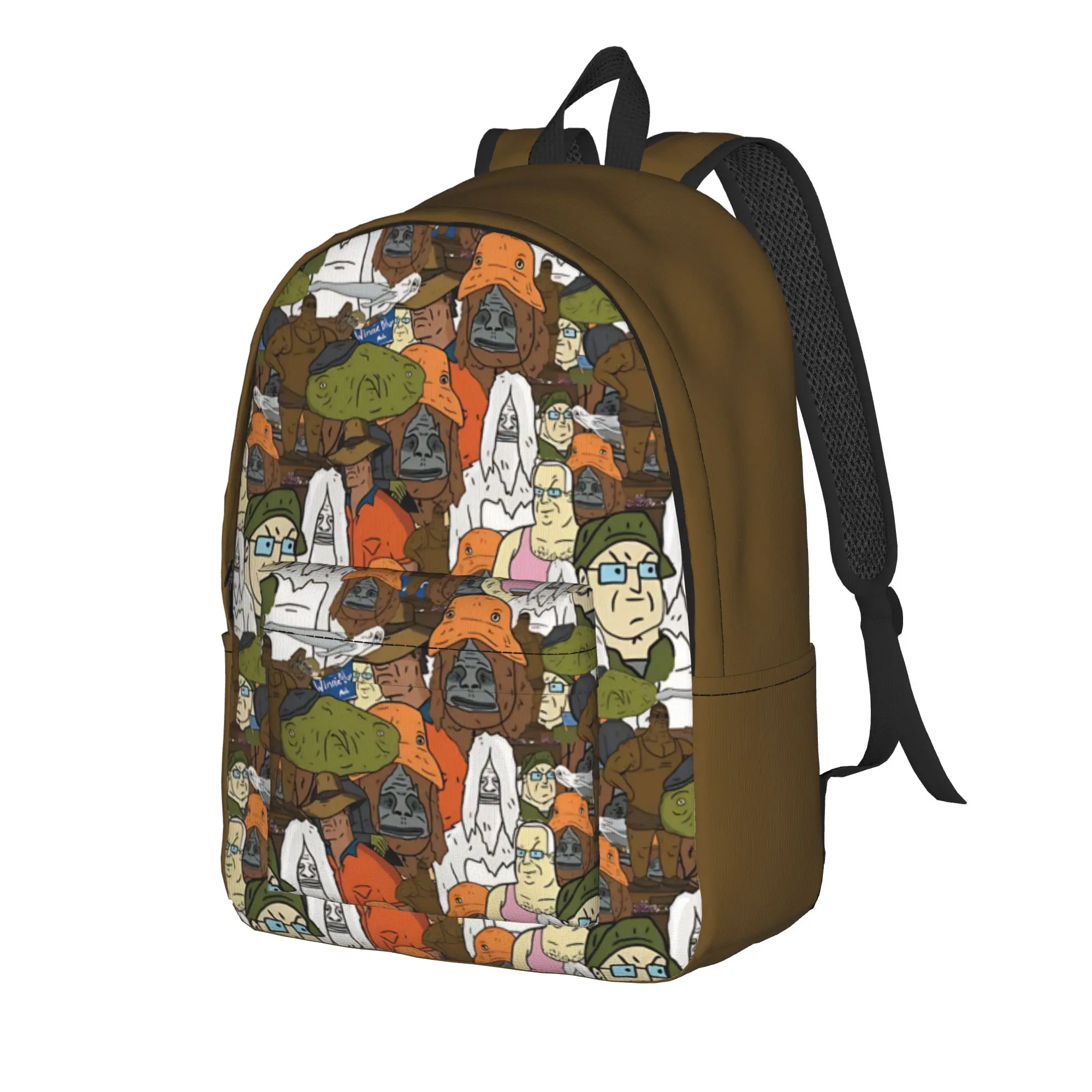 Back to school season Multi-Function stylized male portraits  Daypack The Big Lez Show Ladies Schoolbag Backpack