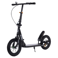 Shock-Absorbing Foldable Commuter Kick Scooter For Adults and Teens With 12\