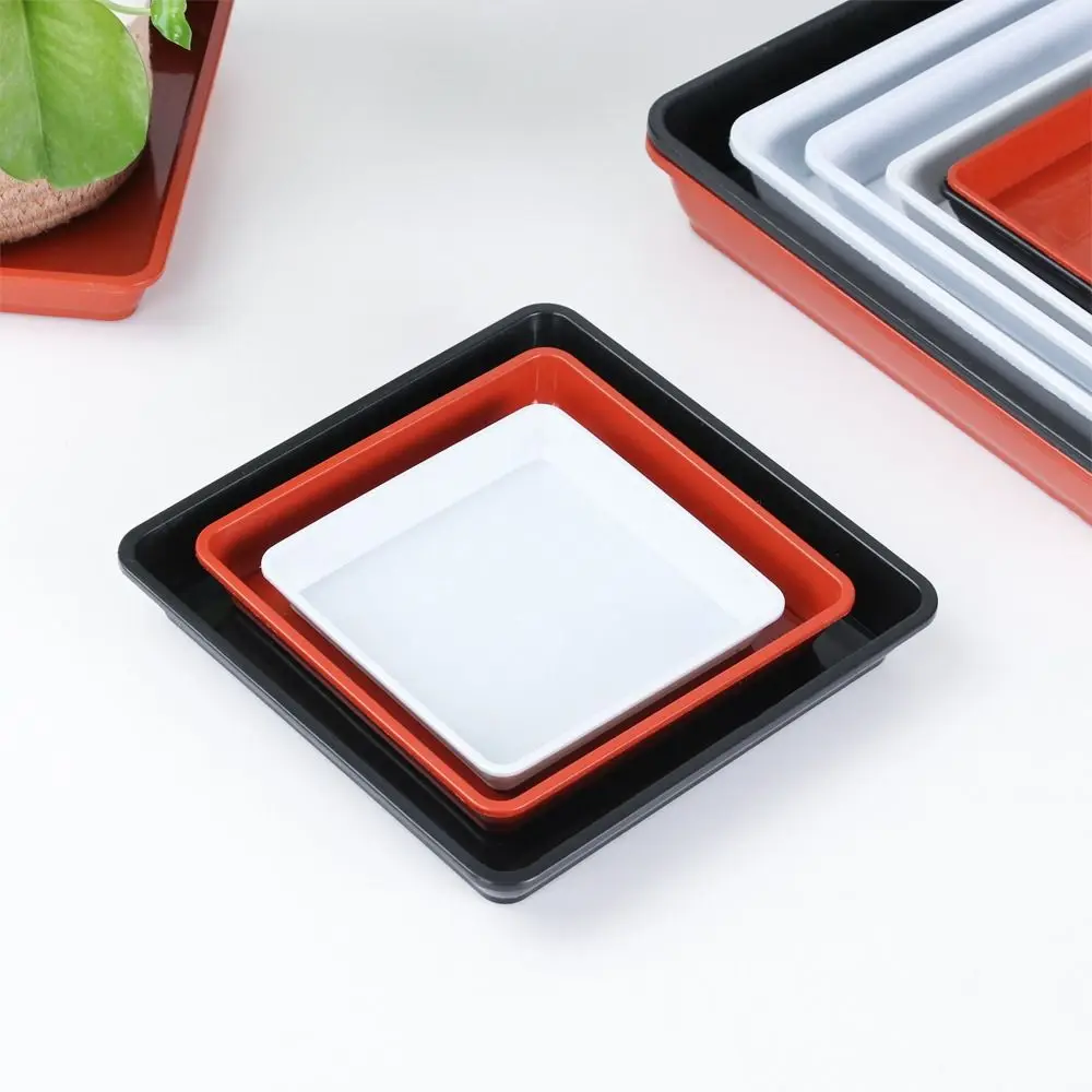 1Pcs Plant Saucer 4/6/7/8/10 inch Drip Trays Plastic Tray Saucers Indoor Outdoor Flower Pot Square