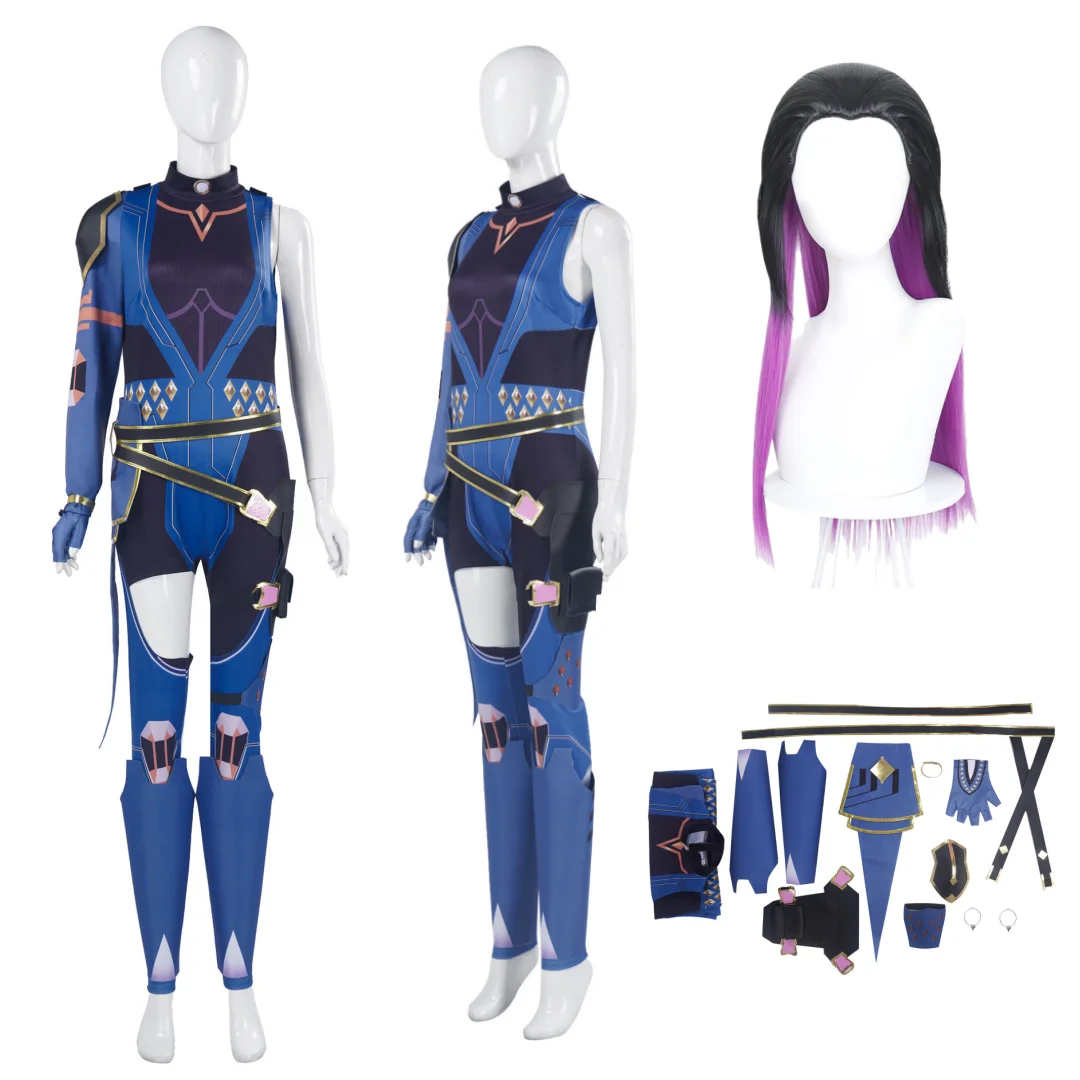 

Game VALORANT Reyna Cosplay Costume Wig Halloween Anime Clothes Uniform