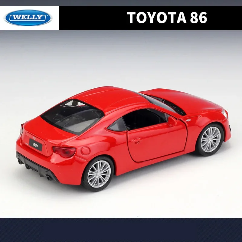 WELLY 1:36 TOYOTA 86 Alloy Car Model High Simulation Diecast Metal Toy Vehicles Car Model Door Can Open Collection Children Gift