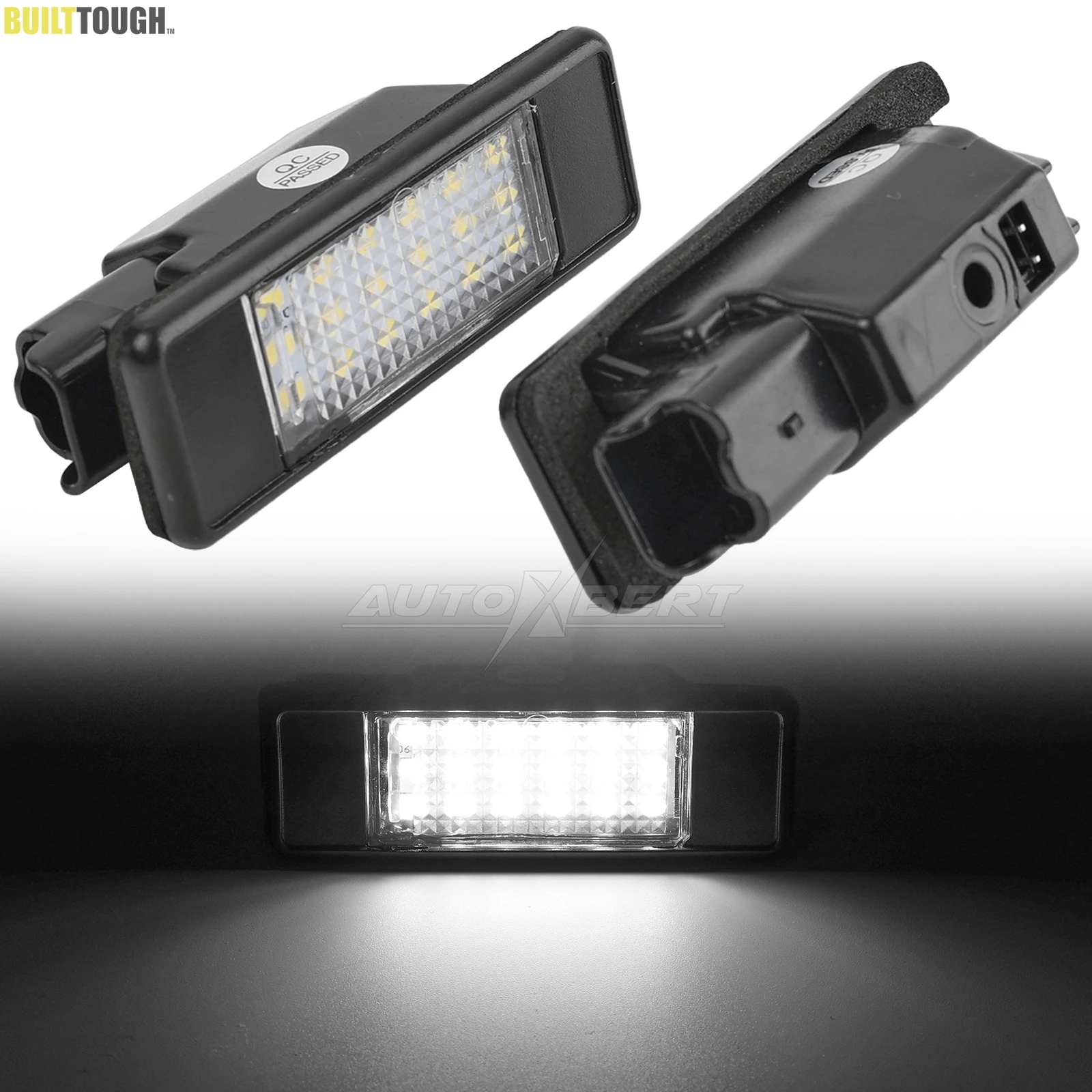 

2Pcs Error Free White LED License Plate Light Fit For Nissan X-Trail T30 T31 Qashqai J10 J11 Primera P12 Pathfinder R51 Juke F15