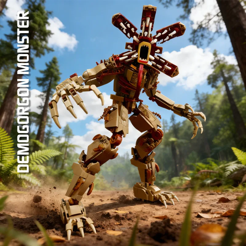 

1073pcs MOC Demogorgon the Man-Eating Flower Building Blocks Bricks Assembling Model DIY Toys for Children Birthday Gift Set