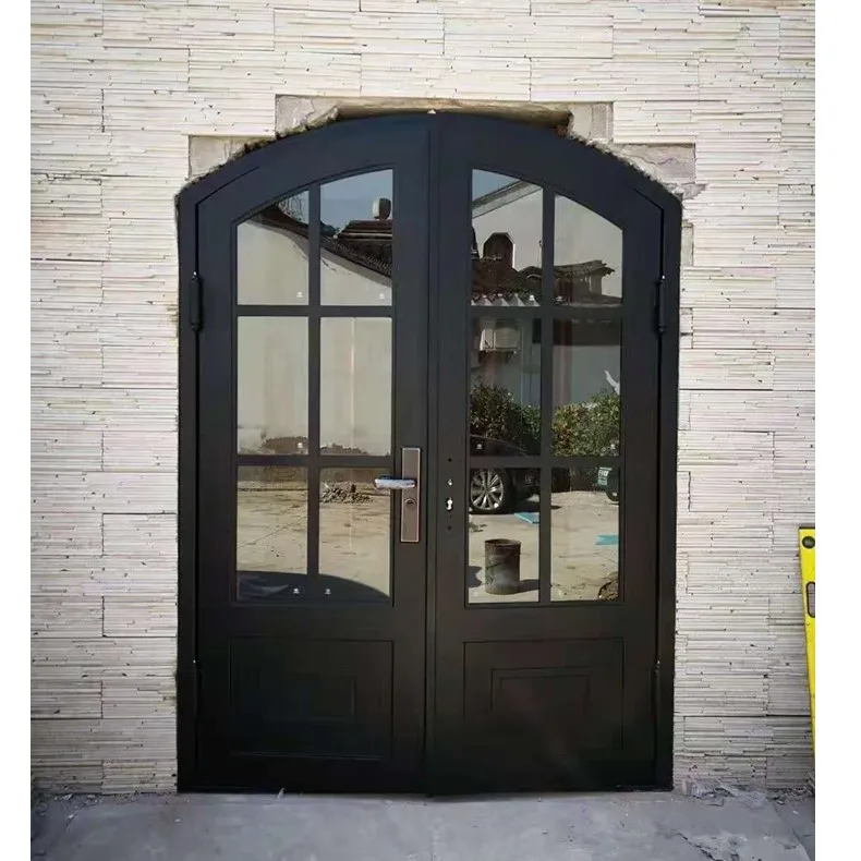 

Wrought iron gate villa courtyard door outdoor iron door entry yard door single and double doors glass doors