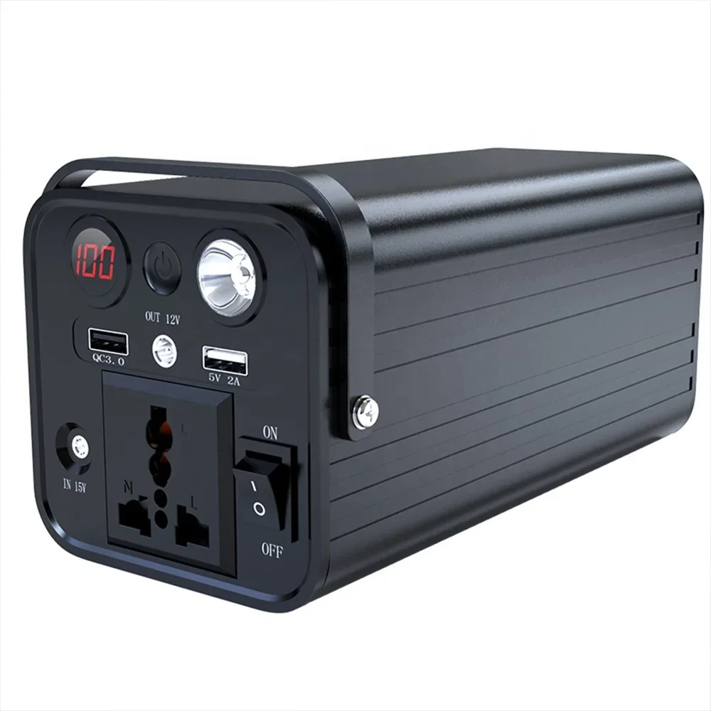 

Portable 110V/220V AC Power Station 72000mAh External Battery Backup Lithium Pack Outdoor Travel 5V/2A USB PD Functions Hunting