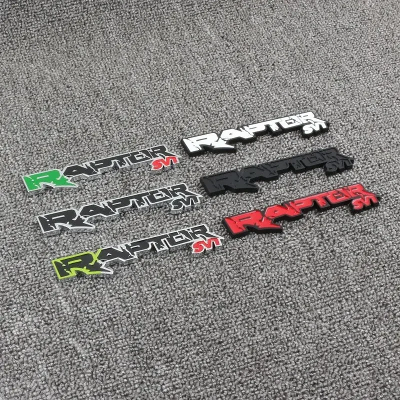 Suitable for Raptor logo RAPTOR SVT decorative sticker fx4 F150 modified metal car sticker side label
