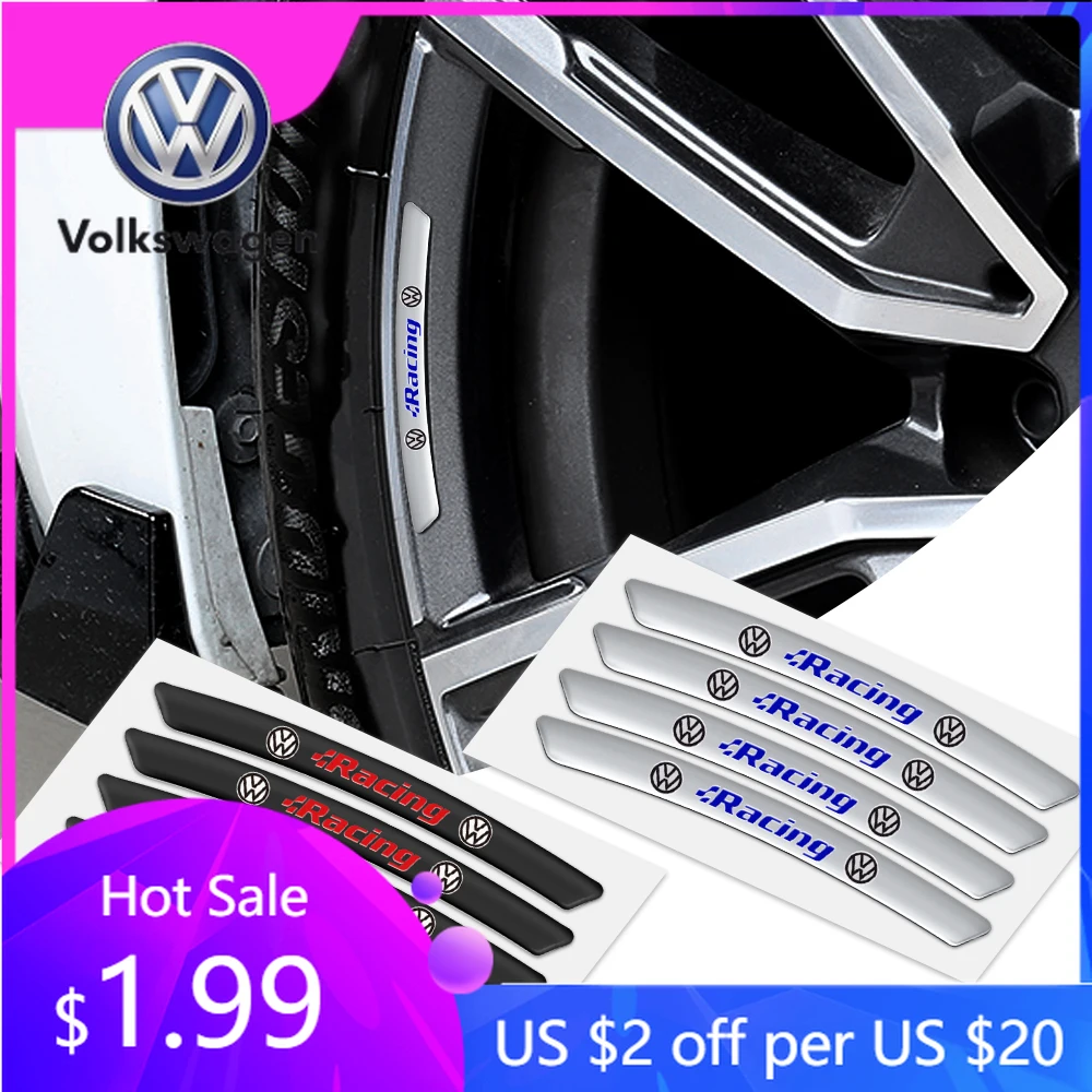 

Наклейки-эмблемы на колесные диски для автомобилей Volkswagen VW Golf 5, Passat B6, Jetta, Touran, T-ROC, GTI, Tiguan, Blue Motion