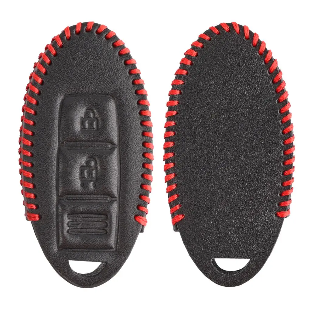 For Nissan Qashqai Pulsar March 370Z Note Tiida Wingroad NV200 Leaf Cube 2014 2015 Car Key Fob Shell Case Holder Cover 3 Button - view 5