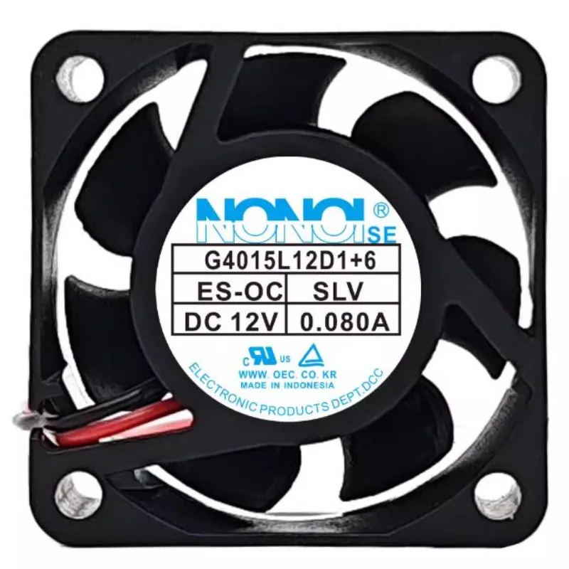 

Новый вентилятор-кулер для NONOISE 4015 G4015L12D1 + 6 DC12V 0,080A 4 см охлаждающий вентилятор 40X40X15 мм