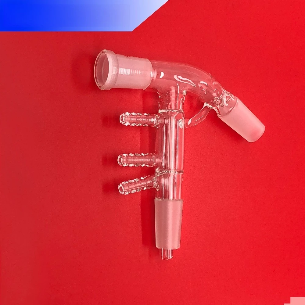 Glass Micro Distiller Ground Glass Joint Distillation Connecting Tube Fractionating Column Spike Distillation Equipment 24/40