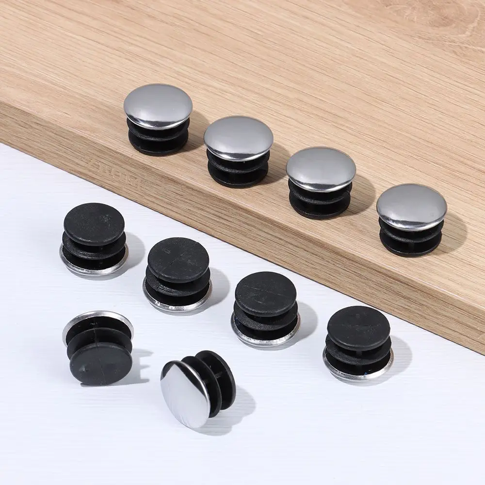 5/10Pcs Useful Non-slip Pipe Inserts Plugs Blanking End Caps Steel Pipe Furniture Leg Plug Tube Dust Cover