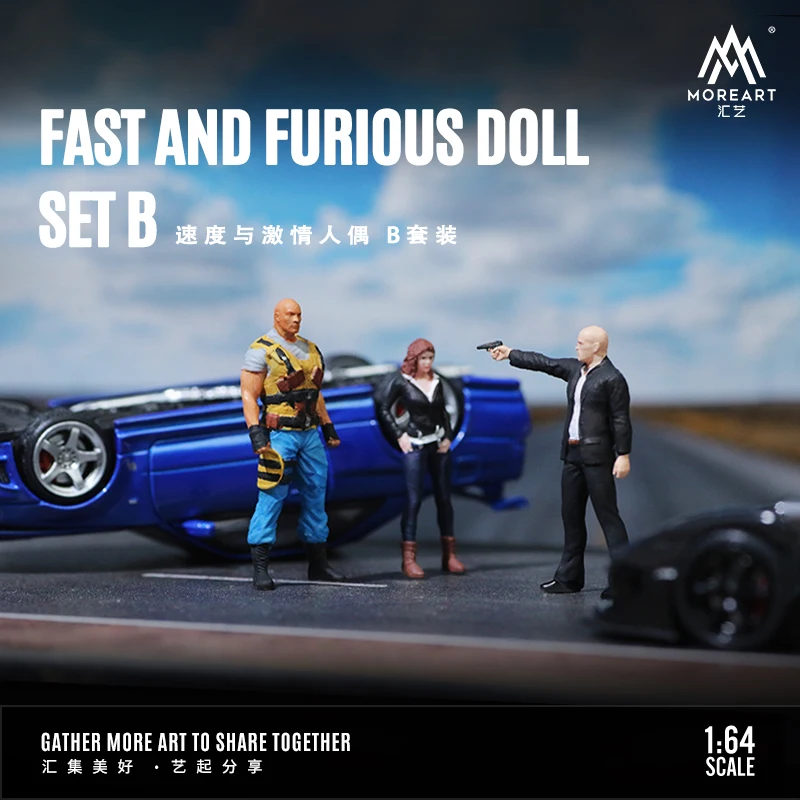 

(Pre-order) TIME MICRO MoreArt 1:64 Fast & Furious figures set B