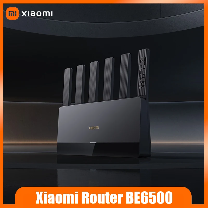 Xiaomi router BE6500 WiFi7 6453Mbps dual 2.5G network port MLO multi link aggregation 4K QAM 160MHz bandwidth 6-gain antenna
