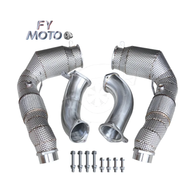 

Exhaust Catted Downpipe For BMW M5 G90 G99 G9x S68 2025+ With Heat Shield