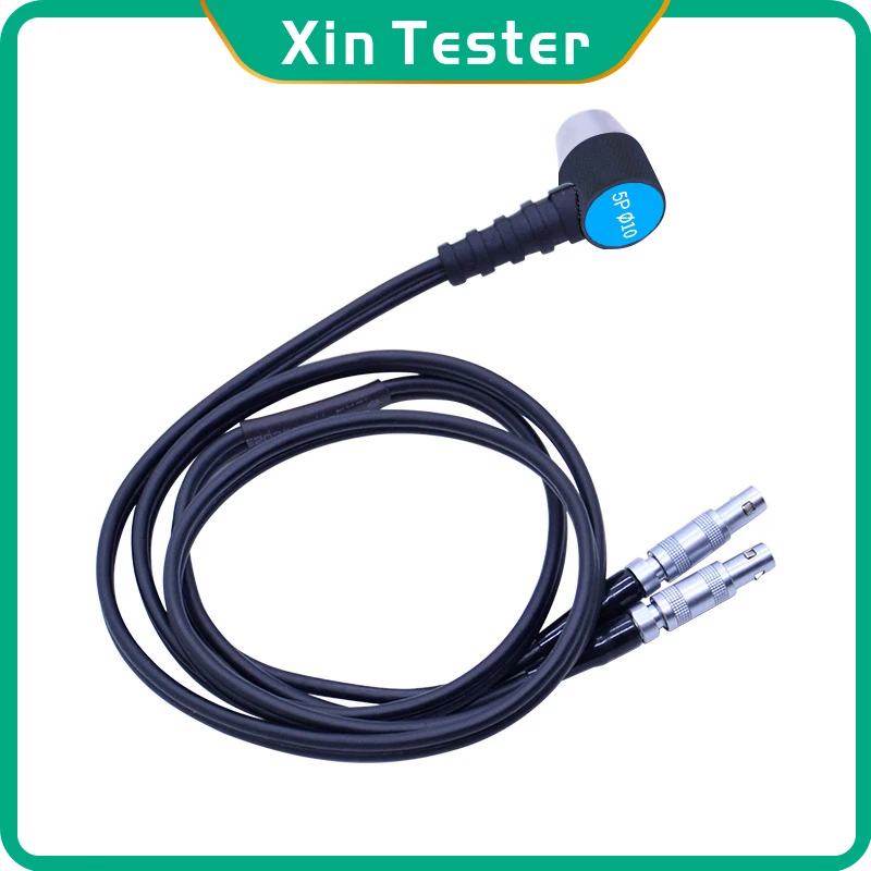 Xin Ultrasonic Espessura Gauge Sonda Tester Original Cabo Transdutor Diâmetro 10 mm 5mhz mm 5mhz