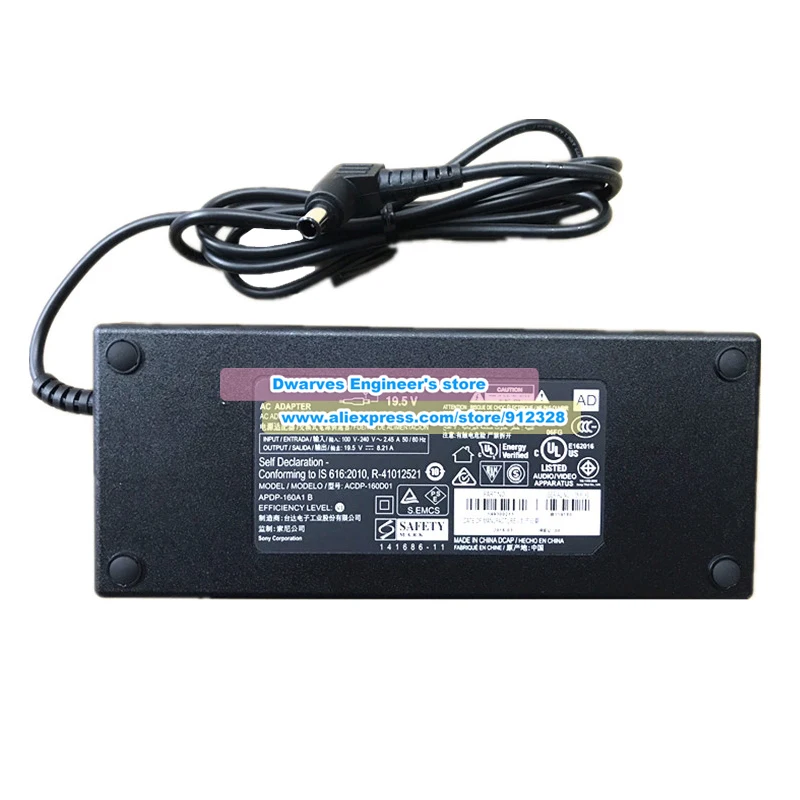 Adaptador ac genuíno ACDP-160D01 ACDP-160D02 ACDP-160E01 19.5v 8.21a 160w para sony KD-55X850 KD-55XD8505 XBR-55X850D KD-49X9000E