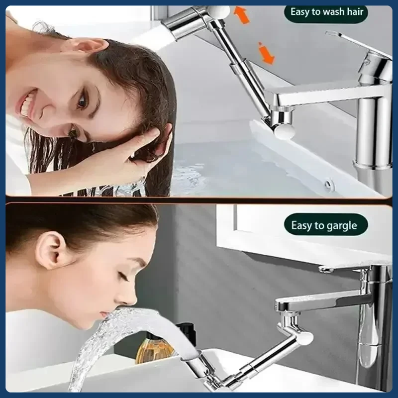 

Удлинитель смесителя, роботизированная рукоятка из АБС-пластика, одномодовый, 1080 ° Вращающийся универсальный удлинитель смесителя, поворотный смеситель для инструмента для раковины в ванной комнате