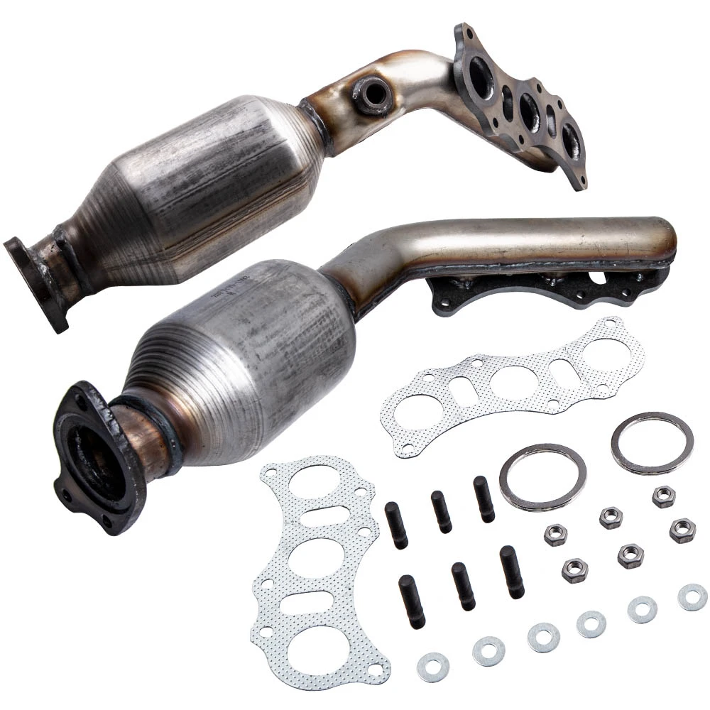 Exhaust Manifold Catalytic Converter Set Direct Fit For Toyota FJ Cruiser 4Runner Tacoma 4.0L V6 2003-2011 With Full Gaskets Kit