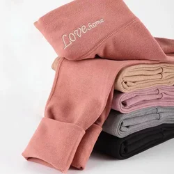 EVNISI Women 2023 Casual Cashmere Pajama Pants Underwear Thermal Pants Cashmere High Waist Trousers For Women Autumn Winter