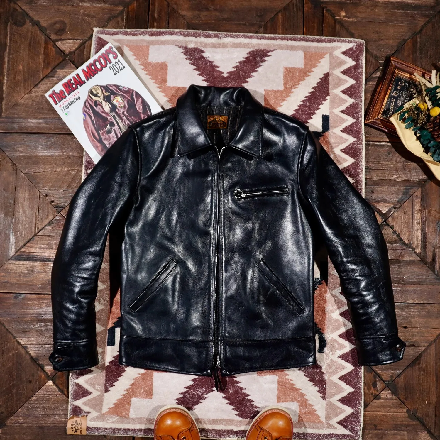 YR Wholesales.Best Brand Classic casual Mens leather jacket,luxury 1930s calfskin coat.slim fit leather wear.fashion plus