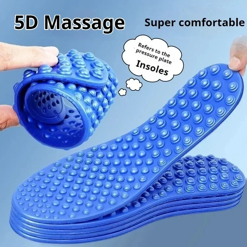 1 Paar Massagepunkt-Einlegesohlen, Fuß-Akupressur, verbessert, magnetisch, zur Schmerzlinderung, Einlegesohlen, weiche Sport-Freizeitschuhe, Sohle, Mann und Frau