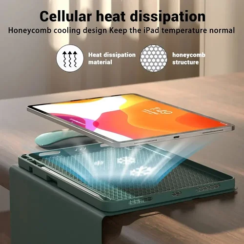 Imagen 2 del producto Funda con teclado para Huawei MatePad SE 11 pulgadas 2024 AGS6-W00 W09 Trackpad teclado inalámbrico Tablet Funda carcasa magnética