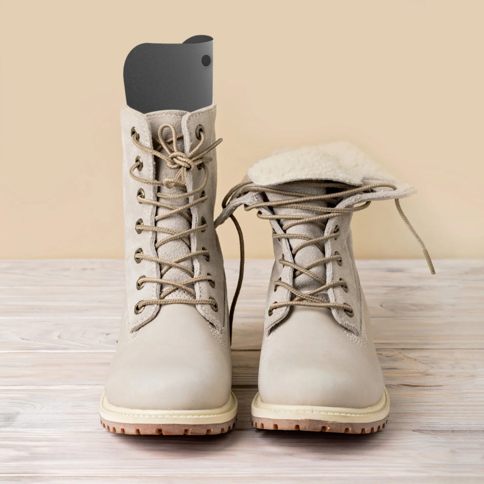 10 قطعة إدراجات التمهيد للأحذية الطويلة دعم الأحذية البلاستيكية طويل القامة دعم شكل ملحقات الأحذية شماعات حلقة التخزين المنظم #3