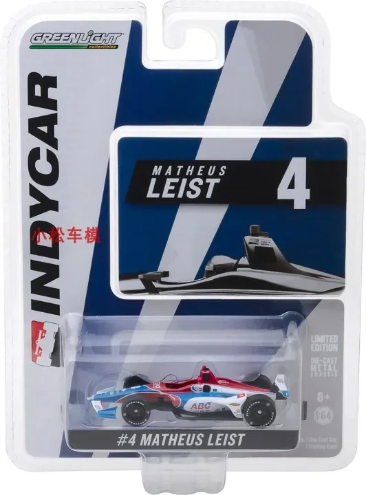 

Green Light 1:64 NTT IndyCar Series -2018 # 4 модели автомобилей Matheus Leist из литого сплава, коллекционные, детские подарочные игрушки