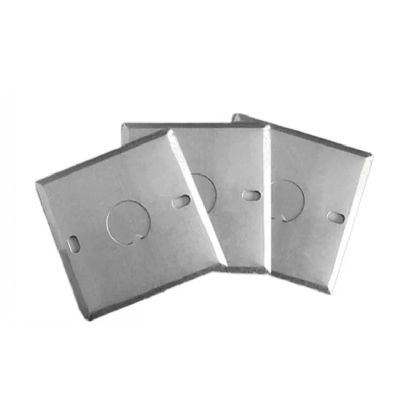 for 86 Type Metal Dark Box Square Cover Plate Open Box Galvanized Wire Box Blank Panel Iron Sheet Cover Plate