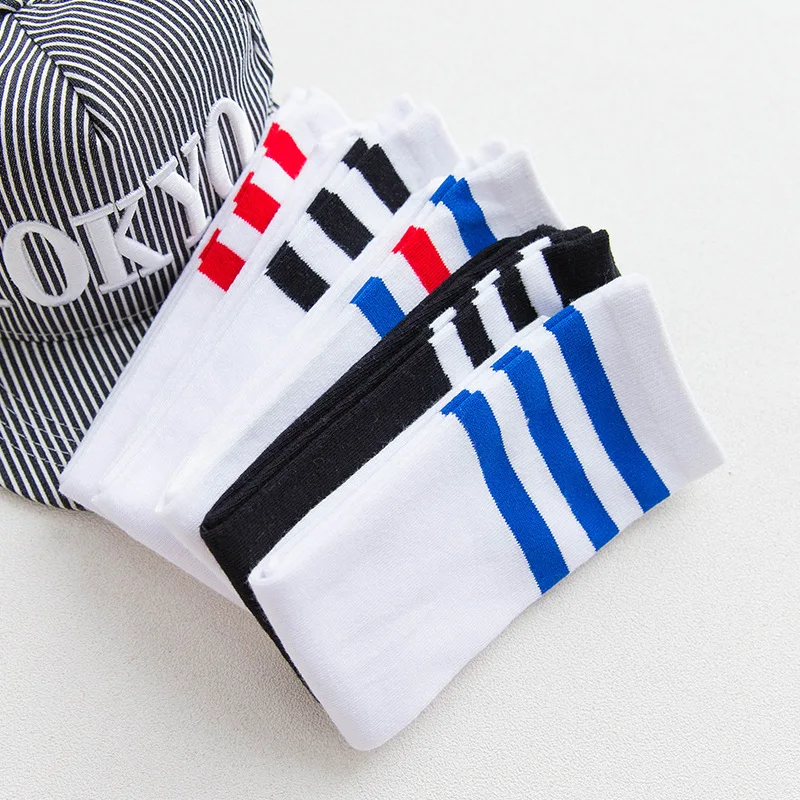 baby girl socks stuff spring autumn kids mid-tube football socks Children striped cotton socks student cartoon stocking clothing