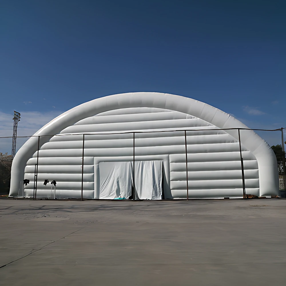بولي كلوريد الفينيل مقاوم للماء المحمولة في الهواء الطلق العملاق حفلة الحدث قاعة المعارض الرياضة نفخ بناء خيمة نفق شماعات قابلة للنفخ #3